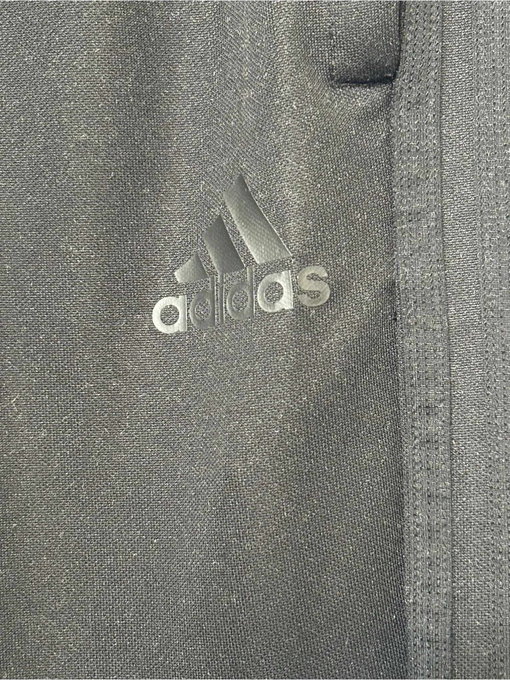 adidas Men’s Black Athletic Joggers with Subtle Paneling size small